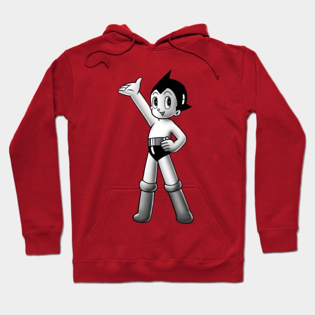 Astro Boy Saluting a Big Hello Hoodie by offsetvinylfilm